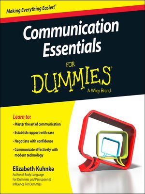 cover image of Communication Essentials For Dummies
